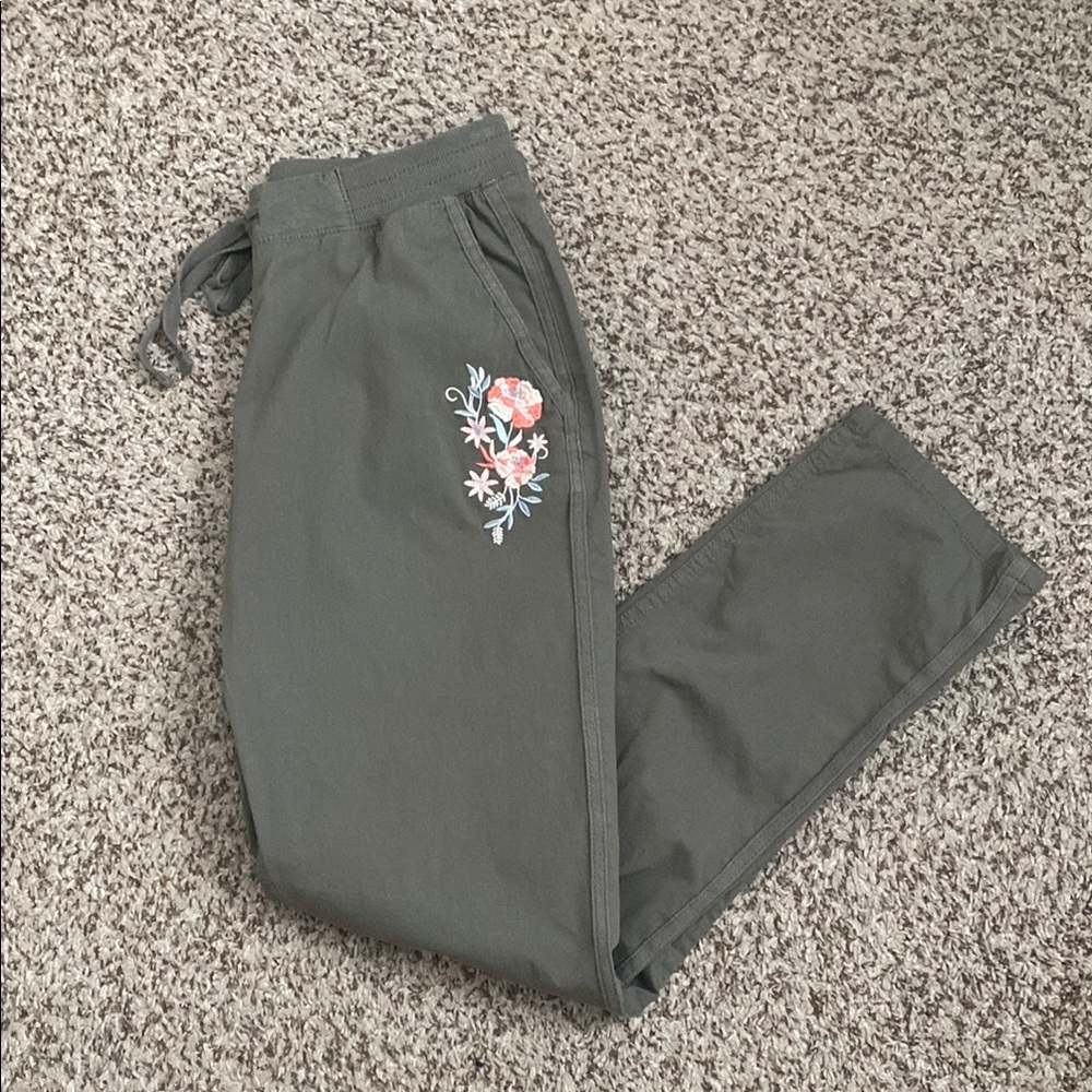 Style & Co Floral Embroidered Pants
